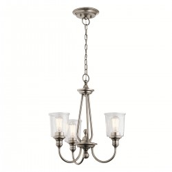 Waverly 3 Light Chandelier - Classic Pewter