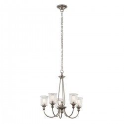 Waverly 5 Light Chandelier - Classic Pewter