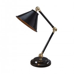 Provence Element 1 Light Mini Table Lamp - Black/Polished...