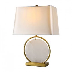 Lampa stołowa marmurowa ROMA biała